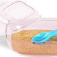 BUCATSTATE Hamster Dust Bath Container Hamster Sand Bath Kit Small Animal Toilet Cage Accessories for Gerbil, Syrian Hamster, Mouse, Rat (Pink, Medium)