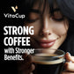 VitaCup Extra Shot Instant Coffee Packets with Espresso Shot, “Red Eye” High Caffeine, Bold Dark Roast w/Vitamin B12, Antioxidants, Premium Instant Coffee in Single Serve Sticks, 48 Ct