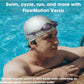 Versa Mini Open-Ear Swimming Headphones Bluetooth Bone Conduction Headphones, 32GB MP3 Player, IP68 Waterproof, Secure Fit for Workouts, Running, Swimming, Cycling, Gym, Built-in Microphone