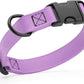 Dogline Biothane Waterproof Dog Collar with Quick Release Buckle Strong Coated Nylon Webbing with Odor- Proof for Easy Care Easy to Clean Fits Small Medium Large Dogs, Amethyst Purple 5/8" W 9-14" L