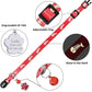 Personalized Breakaway Cat Collars Glow-in-The-Dark with ID Tag, Bell - Safety Quick - Release, Customizable for Female Male Kittens & Cats (Red)