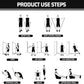 VEICK Resistance Bands, Exercise Bands for Working Out with Handles, Elastic Workout Bands for Men Women, Exercising Bands for Strength Training Equipment at Home Gym