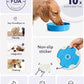 LE TAUCI Ceramic Slow Feeder Dog Bowls Small Breed, 0.6 Cups Dog Food Dish for Fast Eaters, Puzzle Bowl for Small Dogs and Cats,Vortex Blue