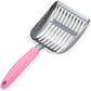 WePet Cat Litter Scoop, Aluminum Alloy Sifter, Kitty Metal Scooper, Deep Shovel, Long Handle, Poop Sifting, Kitten Pooper Lifter, Durable, Heavy Duty, for Litter Box
