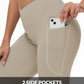 baleaf Women's V Crossover Flare Leggings with Pockets Yoga Pants High Waist Casual Workout Gym Bell Bottom Leggings