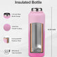 40oz Insulated Water Bottle,Stainless Steel Vacuum Water Bottle, BPA-Free & Leakproof -with Paracord Handle,Strap,Straw Spout Lids,Large Water Jug for Gym Sports