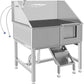 38 Inch Dog Bathing Station for Large Dogs, Stainless Steel Dog Pet Washing Station, Professional Dog Grooming Tub, Pet Wash Bath Station,Right Door