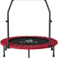 CLORIS 40in Folding Trampoline Mini Trampoline Rebounder Trampoline for Adults Fitness Trampoline with Adjustable Foam Handle, with safty Padded Cover Best Gift for Kids/Adult