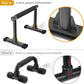 Kipika Parallettes Bars, Push Up Bars & Dip Bar with Comfort Thick Handles, Rock-Free Fitness Equipment for Handstand, L-Sit, Gymnastics & Strength Training, 600lbs Capacity, 12" Height