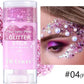 2Pcs Blue and Pink Body Glitter Stick,Face Hair Glitter Christmas Makeup,Sparkly Mermaid Sequins Hair Glitter,Waterproof Sparkle Festival Rave for Women and Girls