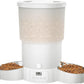 Gimars 5L Automatic Cat Feeder for 2 Cats, Programmable 1-6 Meals Cat Food Dispenser with Stainless Steel Bowl, Easy Setup, Dual Power Supply,10s Meal Call Timed Pet Feeder for Cats and Small Dogs