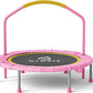 CLORIS 38in/48in Folding Trampoline - Max Load 220lbs / 450lbs Mini Trampoline Rebounder Trampoline for Adults with Adjustable Foam Handle, with safty Padded Cover Best Gift for Kids/Adult