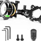 5-Pin Archery Bow Sight, Outdoor Archery Equipment, Tool-Less Micro-Click Adjustments Use with Left and Right-Hand Bows