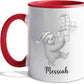 Sloth Ceramic Mug Cup Gift For Sloths Lover Boyfriend Girlfriend Birthday Christmas, Personalized Animal White Accent Tea Cup 11 15 Oz, Custom Name Sloths Coffee Mug Gift For Family Friends Besties
