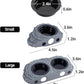 Wacool Magnetic Gecko Ledge - Single Bowl Reptile Feeding Tray with 3 Feeding Cups for Geckos, Lizards, Chameleons and Reptile Pets