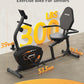 JEEKEE Recumbent Exercise Bike for Seniors,Stationary Bikes for Home, 300LB Capacity & 16 Levels Magnetic Resistance, Heart Rate Handle