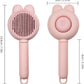 Zoocozy Cat Brush for Shedding, Dog Deshedding Brush, Pet Hair Removal Tool for Puppy Pitten(Pink)