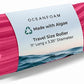 Oceanfoam Ripple Travel Foam Roller (11" x 3.35") Firm Mini Foam Roller for Physical Therapy, Deep Tissue Massage, Back Pain - High Density, Ergonomic Wave Textured, Yoga, Pilates, Exercise (Hot Pink)