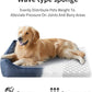 Orthopedic Dog Beds for Medium Dogs, Durable Egg Crate Foam Sofa Dog Bed wit Washable Removable Cover,Waterproof Lining,Pet Bed for Large Dogs (Peacock Blue, 26.4" L x 21.7" W x 6.2" Th)