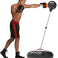 Punching Bag with Stand for Adults and Teens, Height Adjustable, Speed Bags for Boxing with Hand Pump and 4 Elastic Cords, Boxing Punching Bag for Training, Stress Relief and Fitness