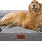 Comfort Expression Waterproof Orthopedic Foam Dog Beds for Extra Large Dogs Durable Dog Sofa The Pet Bed Washable Removable Cover with Zipper and Non-Slip Bottom Bolster