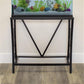 MAKLAINE Traditional Steel 29 Gallon Metal Aquarium Stand in Black