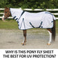 Schneiders Soft Interlock Mesh II Horse Fly Sheets | Superior UV & Insect Protection | Versatile Euro Fit Option | Reflective Safety Design