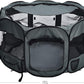 Amazon Basics Portable Soft Pet Dog Octagonal Travel Playpen, Large (45 x 45 x 24 inches), Grey