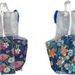 2 PCS Floral Parrot Diapers Bird Flight Suit Diaper Blue&Green Reusable Inner Layer Parrot for Parakeet Parrot Mini Macaw, Medium