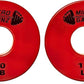 Micro Gainz Standard 1-Inch Center Hole Fractional 2 Pcs Color Weight Plates, Choose (.25LB-1LB) Designed for Standard 1-Inch Dumbbell & Barbell for Strength Training, Made in USA