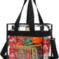 FlowFly Insulated Lunch Cooler Bag - Tote Bag Organizer for Women/Men, Clear#Black
