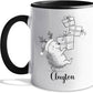 Hedgehog White Ceramic Coffee Mug, Personalized Hedgehog Accent Coffee Cup Gift For Dad Mom Daughter Son Kids, Funny Animal Travel Mug 11 Oz 15 Oz, Custom Name Hedgehogs Teacup Gift For Birthday Xmas