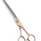 Fenice Peak Thinning Shears for Dogs and Cats Pet Grooming Scissors Chunkers Shears 440C Stainless Steel Professional Dog Trimming Scissors 7''