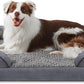 INVENHO Orthopedic Large Dog Bed, Washable Waterproof, Egg-Crate Foam Dog Couch Bed with Washable Removable Cover, Waterproof Lining and Nonskid Bottom