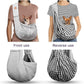 Tomkas Small Dog Sling Carrier - Zipper Pocket & Adjustable Strap - for 3-10 lbs Pets(Grey)