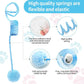 Hanging Plush Cat Toy Ball, Interactive Cat Toys for Indoor Cats with Bell, Cat Springs to Keep Them Busy/Reduce Boredom, 80 Inch-Upgraded (Blue+Pink)