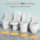 Potty Training Toilet Seat with Kids Step Stool Anti-Slip Toddler Seat, Soft Cushion, Baby Potty Training Set for Boys & Girls (Grey)