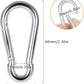 Spring Snap Hooks M5 M6 M8 M10 Carabiner Heavy Duty Carabiner Clips Galvanized Steel Quick Links Caribiniers Hammocks Hooks for Camping Hiking Outdoor Swing Pet Leash Gym