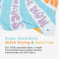 Dock & Bay Beach Towel - Quick Dry, Sand Free - Compact, Lightweight - 100% Recycled - Includes Bag - Vitamin Sea - Extra Large (200x90cm, 78x35)