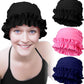 Soulchen 3 Pcs Swim Cap Women Adult with Ruffled Edges Nylon Cloth Swimming Cap for Women Bathing Hats Swim Turban Waterproof Swimming Hat