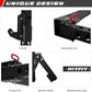 RitFit Multi-Functional Folding Squat Rack for Home Gym, 2.36'' x 2.36'' Wall Mounted Squat Rack with Attachments - Space Saving Squat Power Rack