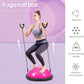 Half Balance Ball Trainer with Resistance Bands, Pink, Exercise Ball for Yoga and Stability Training