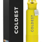 Coldest Insulated Water Bottle with Straw Lid - Stainless Steel Metal Insulated Bottle for Men & Women (Solar Yellow, 40 oz)