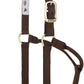 Weaver Equine Nylon Horse Halter, Triple-Ply Cheek Design, Original Non Adjustable Halters for Horses, Equine Tack,Average Size, Black
