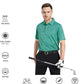 Men's Golf Polo Shirts Short Sleeve Striped Performance Moisture Wicking Dry Fit Golf Shirts for Men