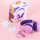 Tronsmart KH01 Kids Headphones - Foldable Over-Ear With Safety Volume 85/93dB, HD Stereo, 3.5mm Jack for Boys/Girls/School/Kindle/Travel/Tablets (Pink)