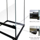 Reptile Glass Terrarium Tank 10 * 10 * 14in, Full View with Front Opening Door,Amphibians Enclosure Habitat Cage for Leopard Gecko Tarantula Young Lizard Hermit Crab Frog Insects Breeding