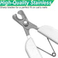 Professional Small Cat and Dog Nail Clippers Sharp Blades Stainless Steel Pet Nail Trimmers with Safety Lock to Avoid Injury for Cats Rabbits Dogs Small Animals