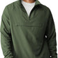 Aulemen Men's Casual Quarter Zip Pullover-Athletic Windbreaker Lightweight Jackets Hiking Golf for Men Mock Neck with Pockets