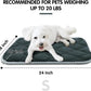 furrybaby Dog Crate Pad for Dog Cages Flat Crate Mat Kennel Pad with Anti-Slip Bottom Machine Washable for Pet Bed Sleeping (S 24x18'', Grey Mat)